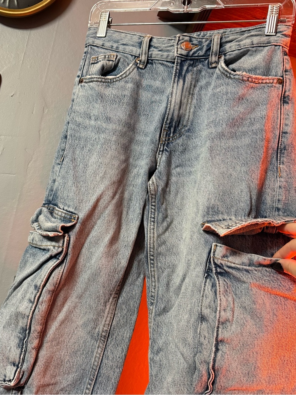 Zara Light Blue Denim Jeans - Picture 2 of 4